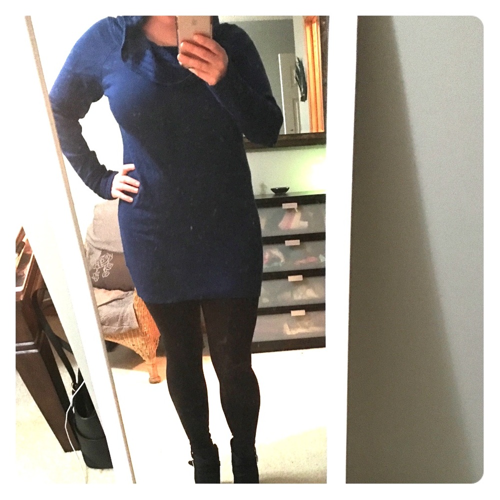 Blue Sweater Dress